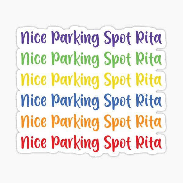 Nice Parking Spot Rita Funny Shirt, Bluey Grannies - Reallgraphics