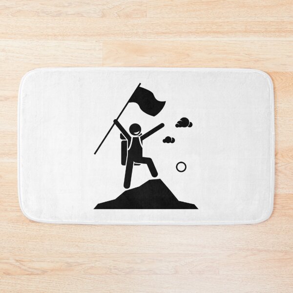 Item preview, Traveler On Mountain - Stickman Black Version designed and sold by Stickman--.