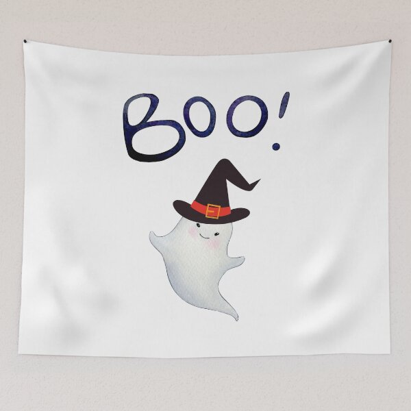 Item preview, Smiling Ghost Halloween Artwork designed and sold by Lorify.