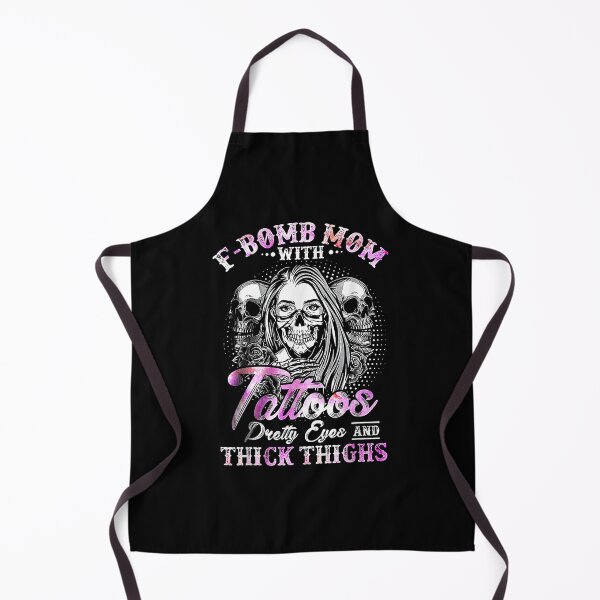Item preview, Fbomb Mom With Tattoos Pretty Eyes And Thick Thighs Skull designed and sold by DinashiCorne.