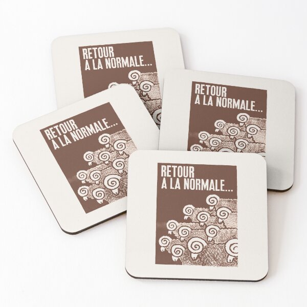 Item preview, Paris Revolt, May 68: 'RETOUR A LA NORMALE': The Original in Deepest Brown on Bone White designed and sold by Day Chapman.