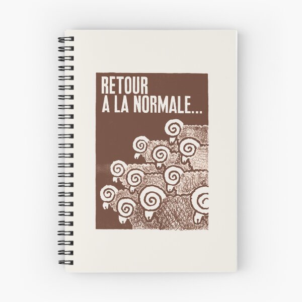 Item preview, Paris Revolt, May 68: 'RETOUR A LA NORMALE': The Original in Deepest Brown on Bone White designed and sold by Day Chapman.