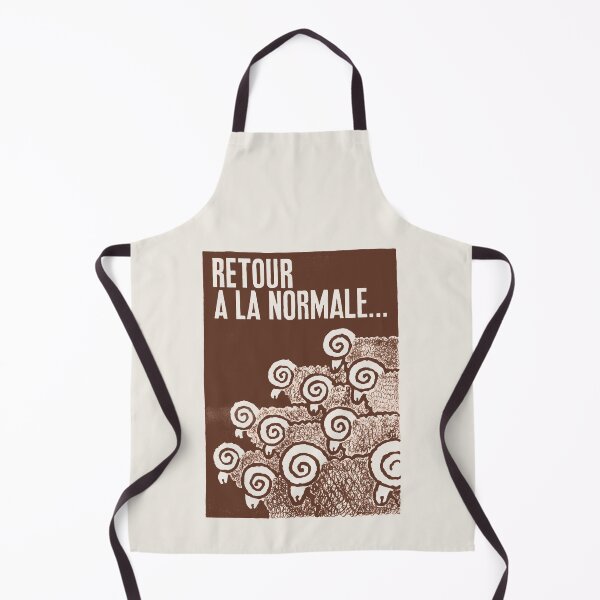 Item preview, Paris Revolt, May 68: 'RETOUR A LA NORMALE': The Original in Deepest Brown on Bone White designed and sold by Day Chapman.