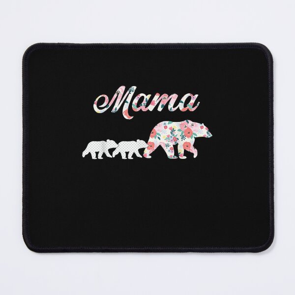 Item preview, Floral Mama Bear Mom of 2 Mama Bear and 2 Cubs designed and sold by DinashiCorne.