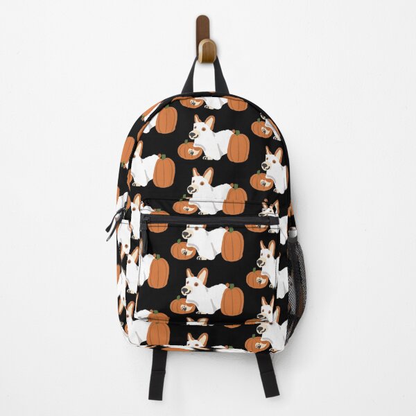 Item preview, Corgi Ghost with pumpkins! (Running) designed and sold by PenguinApproved.