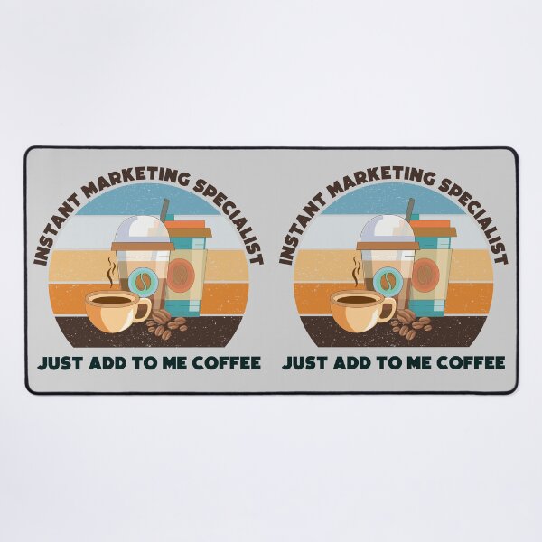 Vista previa del artículo con la obra «Especialista en marketing instantáneo, solo agrégueme café, vintage, texto oscuro, trabajo de especialista en marketing para amantes del café divertido, humor de especialista en marketing, broma de especialista en marketing, meme,», diseñado y vendido por SGS-.
