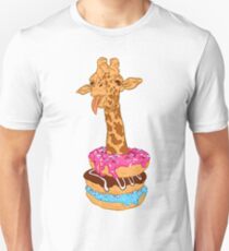 Donuts giraffe Slim Fit T-Shirt