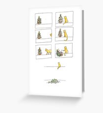 Happy Holidays From The Cat (Full) Greeting Card