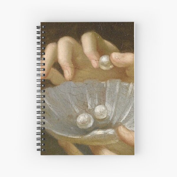 Item preview, Woman Holding a Dish of Pearls Renaissance Painting  designed and sold by Bellathewilde.