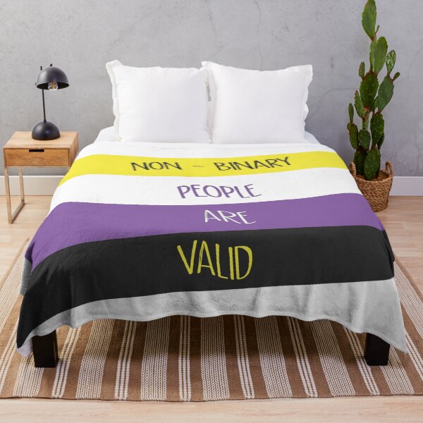 Item preview, Non-Binary People Valid Flag designed and sold by DykeArt.