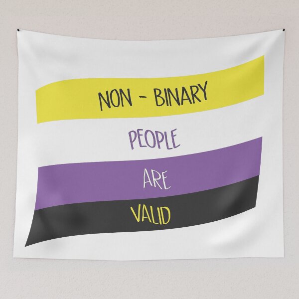 Item preview, Non-Binary People Valid Flag designed and sold by DykeArt.