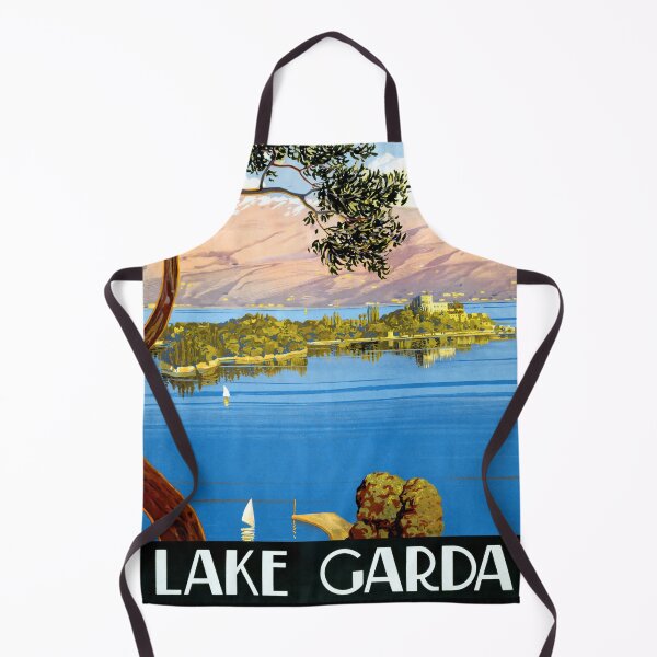 Item preview, Vintage Travel Poster - Lake Garda Italy designed and sold by Gin Neko.