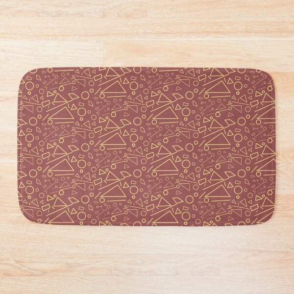 Item preview, Copper Rust Gemetric Shapes Pattern designed and sold by MC Art Studio.