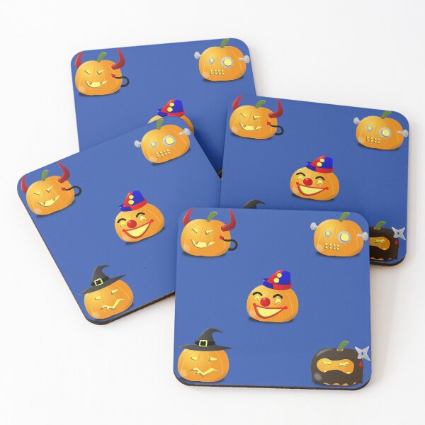 Item preview, Funny Halloween Pumpkins With Costumes Pack In Blue designed and sold by LuckyKermit.
