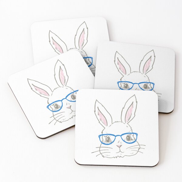 Item preview, Bunny Rabbit with Glasses designed and sold by Lyndsedoodle.