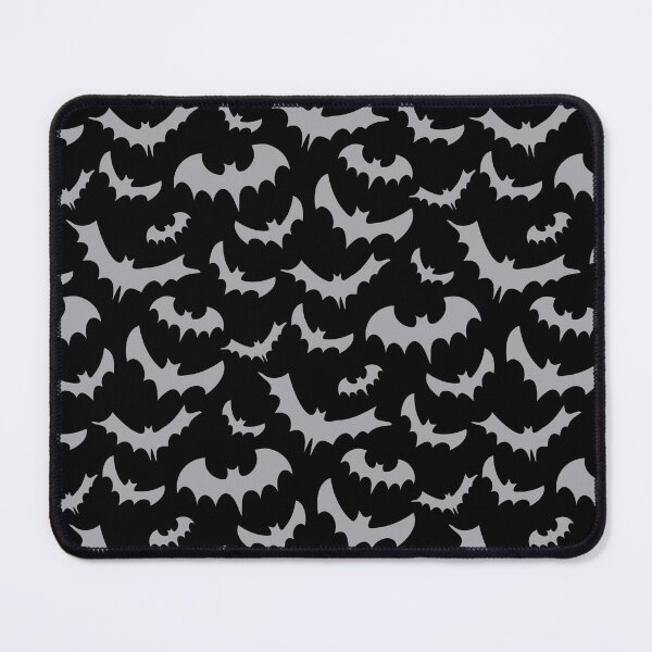 Item preview, Enchanted bats in light gray on black designed and sold by Marcia Motivos.