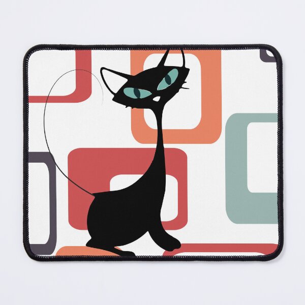 Item preview, Retro.Cat on Mid Century Background designed and sold by LisWilliams.