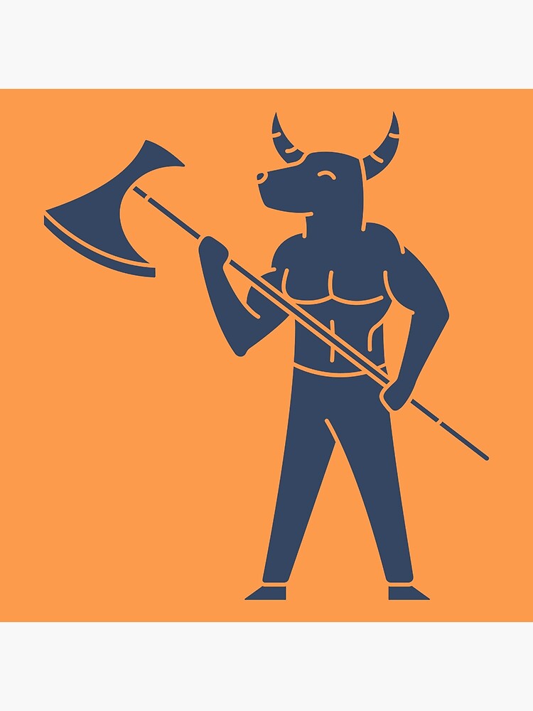 "Minotaur Greek Mythology " Poster by Klotho-Fashion | Redbubble