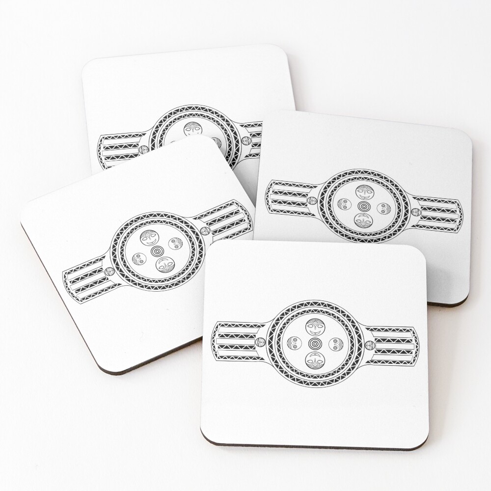 Item preview, Coasters (Set of 4) designed and sold by nerdynativeart2.