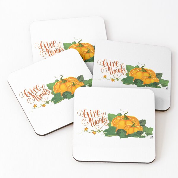 Item preview, Pumpkins with leaves and pumpkin flowers illustration designed and sold by Alexandra Kueny.