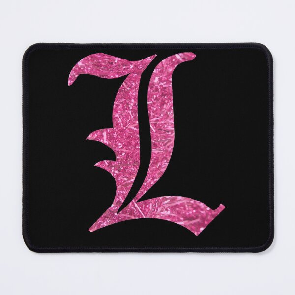 Item preview, The Letter L - Capital Pink Glitter Gothic designed and sold by TheLykosApparel.
