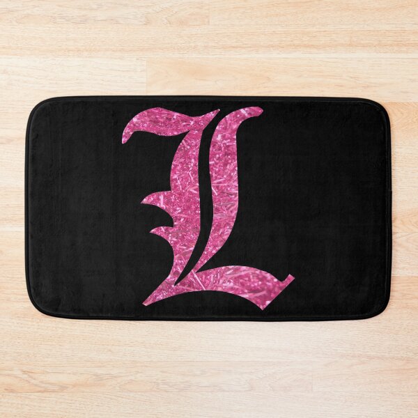Item preview, The Letter L - Capital Pink Glitter Gothic designed and sold by TheLykosApparel.
