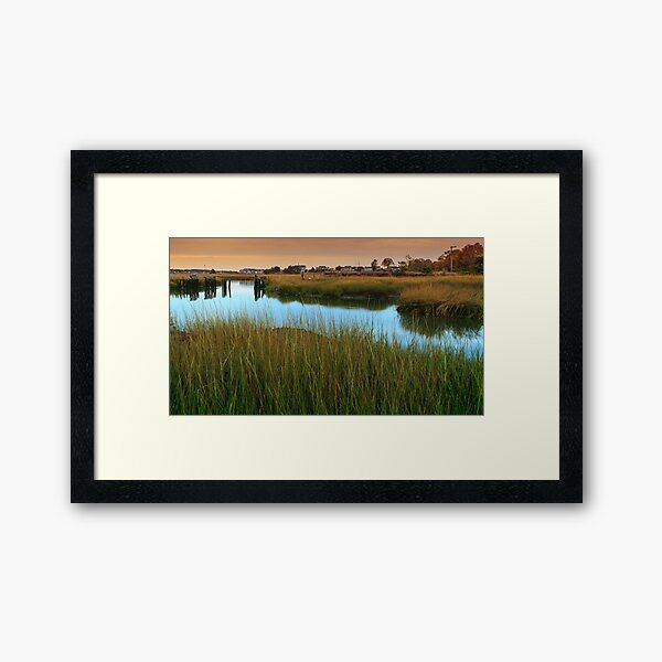 Marches Of Duck Creek Wellfleet Cape Cod Framed Art Print