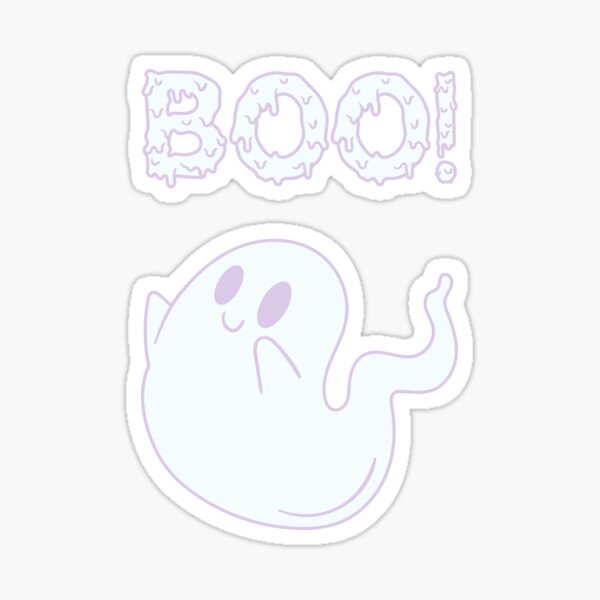 "Cute Pastel Ghost" Sticker for Sale by therighttee1 Redbubble