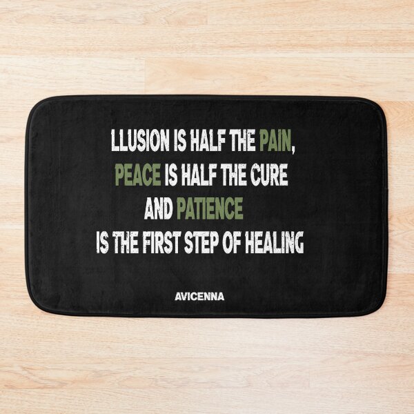 Item preview, illusion is half the pain, peace is half the cure and patience is the first step of healing, personalized Gift designed and sold by HananDesign13.