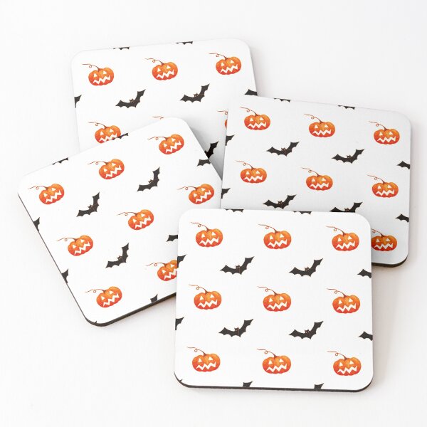 Item preview, Halloween Bats And Pumpkins Pattern designed and sold by LuckyKermit.