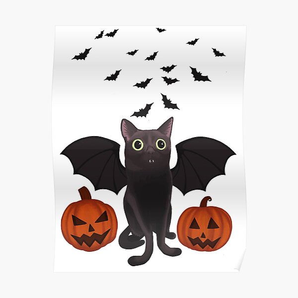 Halloween Bat Jinx Poster