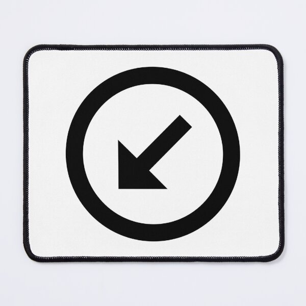 Item preview, MDI Arrow-Bottom-Left-Thin-Circle-Outline designed and sold by GnarlyFurtardo.