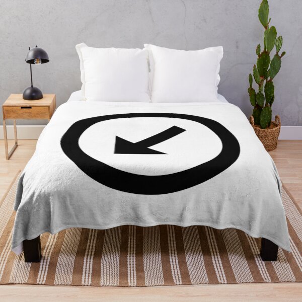 Item preview, MDI Arrow-Bottom-Left-Thin-Circle-Outline designed and sold by GnarlyFurtardo.