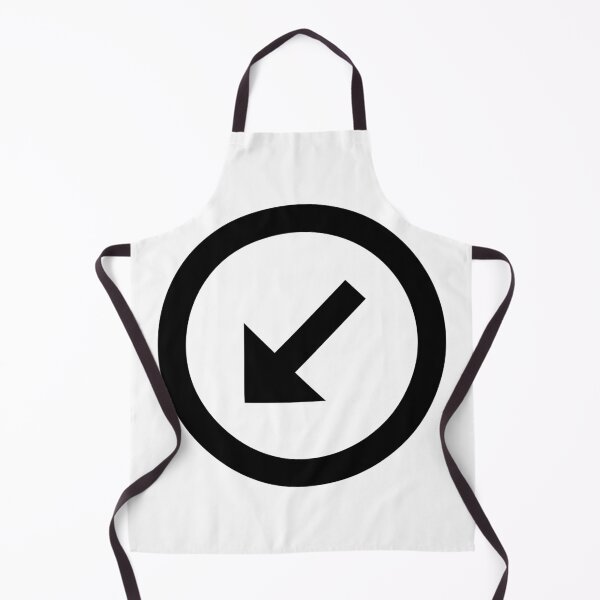 Item preview, MDI Arrow-Bottom-Left-Thin-Circle-Outline designed and sold by GnarlyFurtardo.