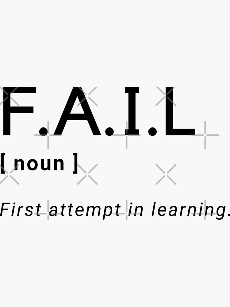 fail-definition-sticker-for-sale-by-amine-creation-redbubble