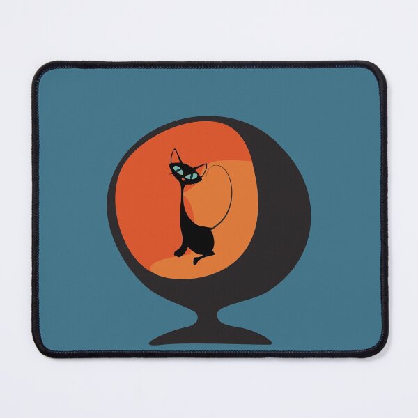 Item preview, Atomic cat sitting on 50s retro chair designed and sold by LisWilliams.