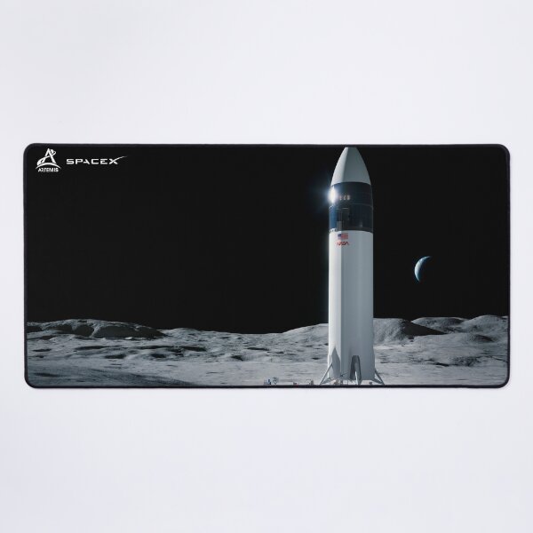 Vista previa del artículo con la obra «Nave estelar en la luna», diseñado y vendido por arthook.