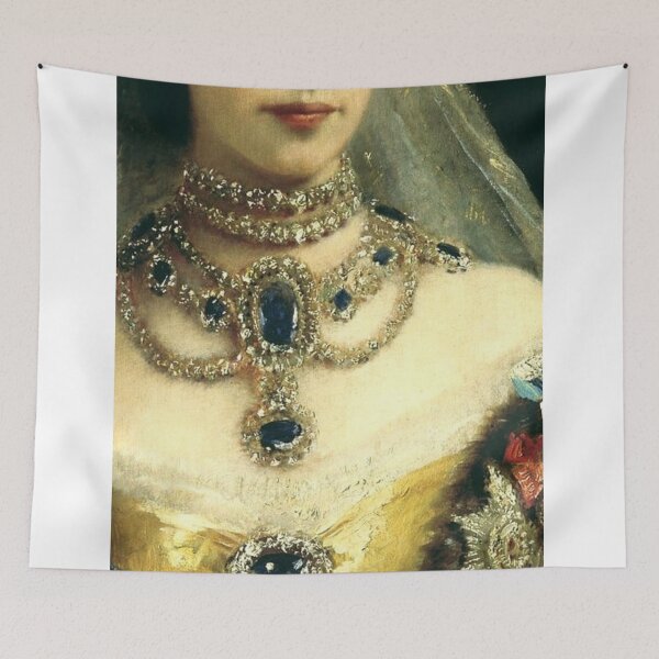 Item preview, Gorgeous Renaissance Painting of a Bejeweled Necklace designed and sold by Bellathewilde.