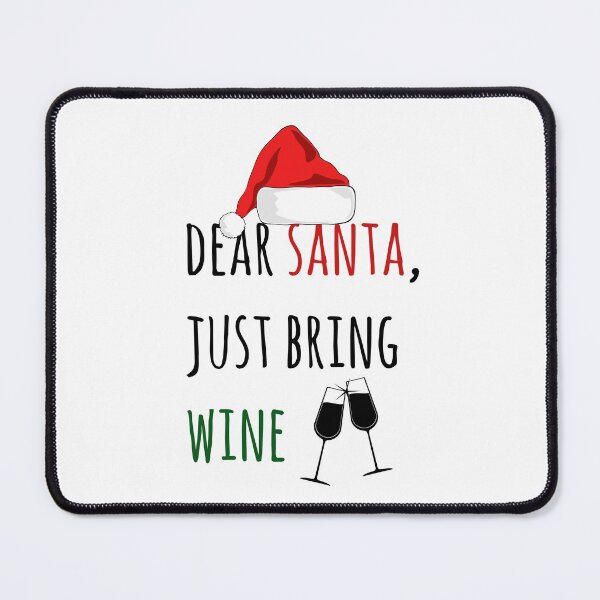 Item preview, Dear Santa Just bring wine | Funny letter to santa | Funny Christmas designed and sold by Violet Treasures.