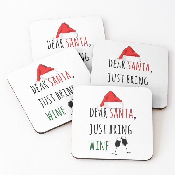 Item preview, Dear Santa Just bring wine | Funny letter to santa | Funny Christmas  designed and sold by Violet Treasures.