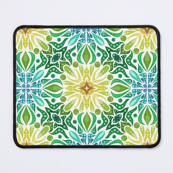 Item preview, Tropical Star Yellow, Green, Blue Geometric Swirl Pattern  designed and sold by GenAumonier.