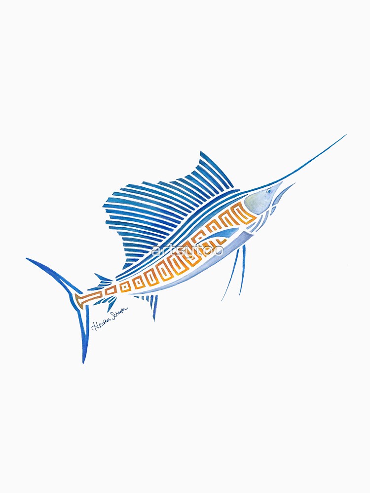 Tribal Sailfish Essential T-Shirt for Sale by artsytoo