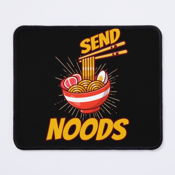 Item preview, Send Noods Funny Ramen Noodle Food Pun designed and sold by Pun&Done.