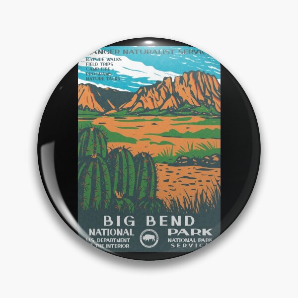 Item preview, Big Bend National Park Vintage WPA Poster designed and sold by JordanHolmes.