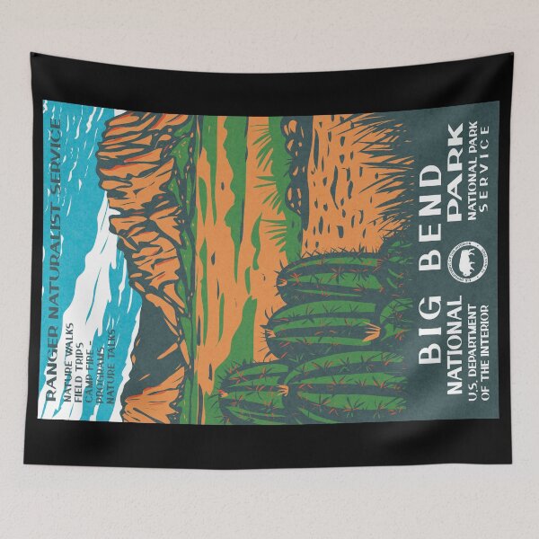 Item preview, Big Bend National Park Vintage WPA Poster designed and sold by JordanHolmes.