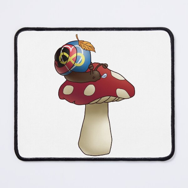 Item preview, Polyam Autumn Mushroom Pride Snail designed and sold by PrideSnails.