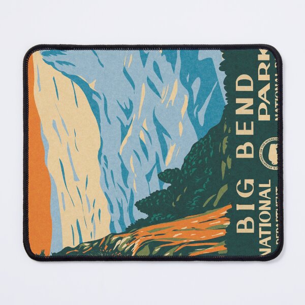 Item preview, Big Bend National Park Vintage WPA Poster Chihuahuan Landscape designed and sold by JordanHolmes.