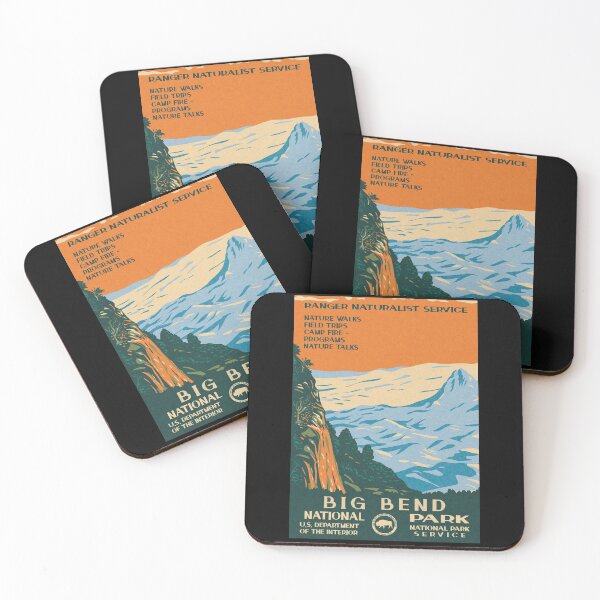 Item preview, Big Bend National Park Vintage WPA Poster Chihuahuan Landscape designed and sold by JordanHolmes.