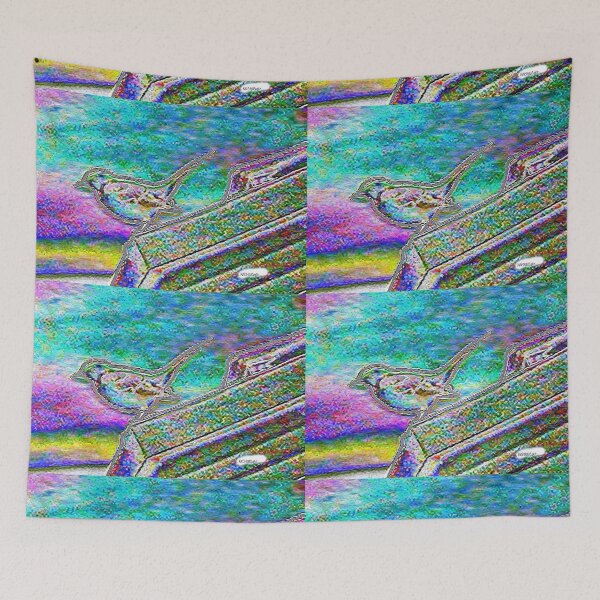 Item preview, Foiled Rooftop Bird designed and sold by kristalcurt.