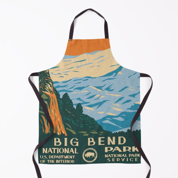Item preview, Big Bend National Park Vintage WPA Poster Chihuahuan Landscape designed and sold by JordanHolmes.